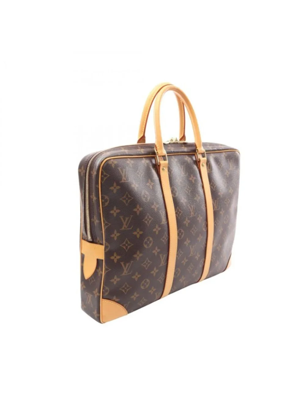 Louis Vuitton Briefcase Porte Documents Voyage Canvas Leather